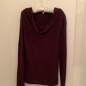 J. McLaughlin Cowl Neck Purple Sweater XS